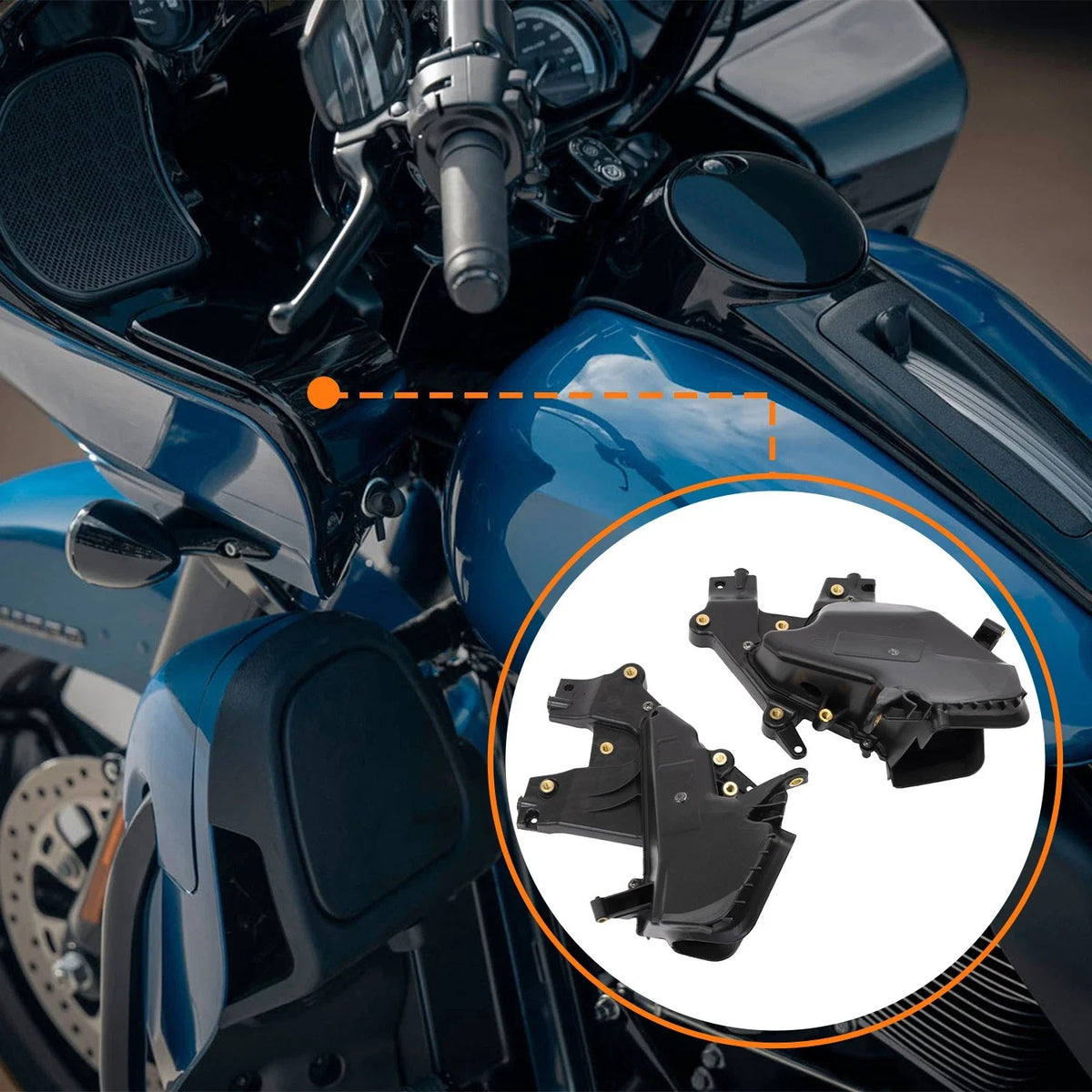 Fairing Storage Glove Box for Harley Road Glide Ultra FLTRX (2015–2023)