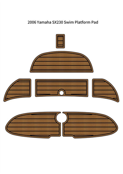 EVA Foam Teak Decking Mat for Yamaha SX230 (2006 & Earlier)