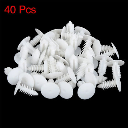 Set of 40 Plastic Bolt Rivets Fastener Door Trim Panel Clips for Ford