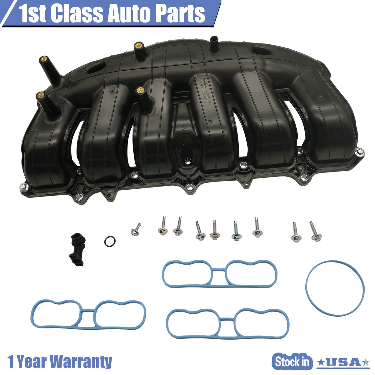 Intake Manifold with Gaskets for Buick Rainier, Chevy Envoy, GMC Envoy, Isuzu, Saab 9-7x (2004–2007)