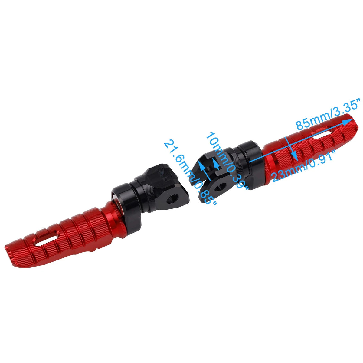 Front Footrests Foot Pegs for Indian FTR1200 (2019–2025) FP-394-Red