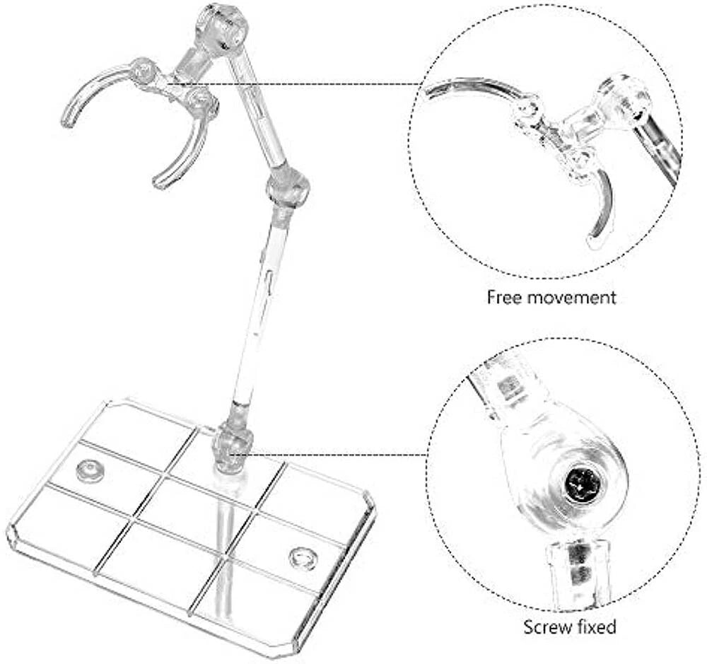24Pc Adjustable Action Figure Display Holder Base Support Stand