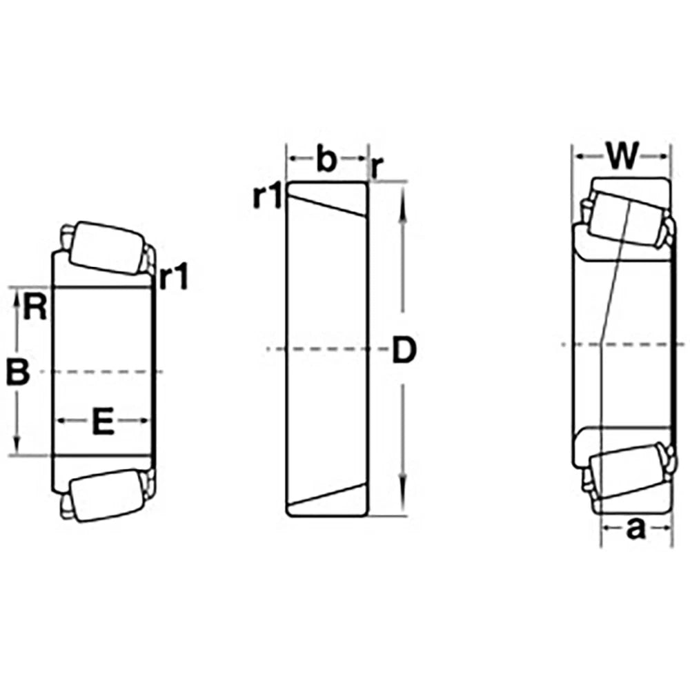 Tapered Bearing Cup for Universal Products 