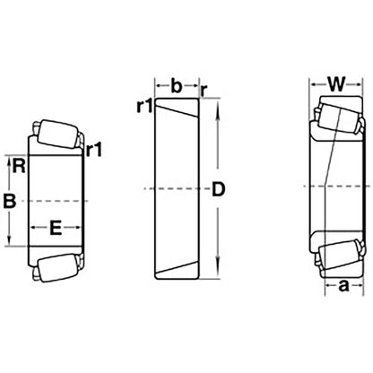Tapered Bearing Cup for Universal Products 