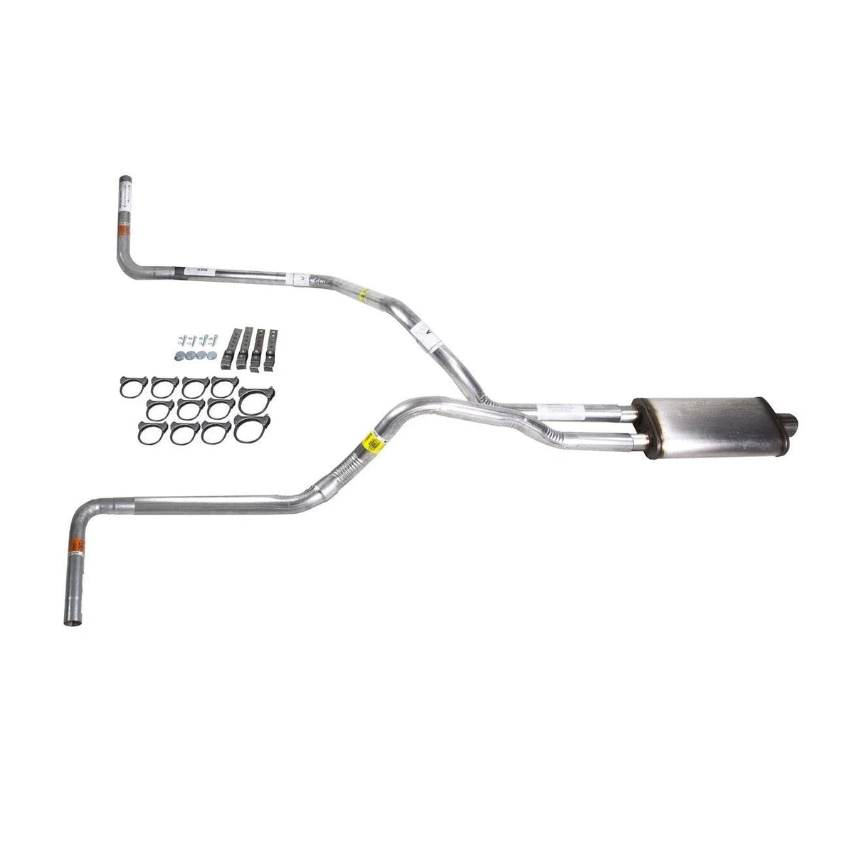 Dual Exhaust 2.5" Pipe Muffler for S10/S15 (1995–2001) Stainless Side Exit