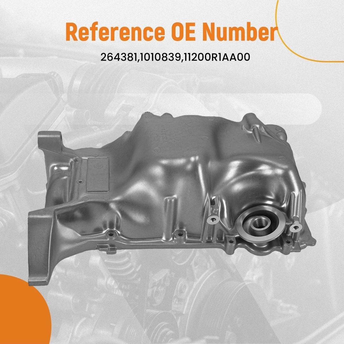 Oil Pan for Honda Civic HF EX-L 1.8L (2012–2015) 11200R1AA00 Aluminum