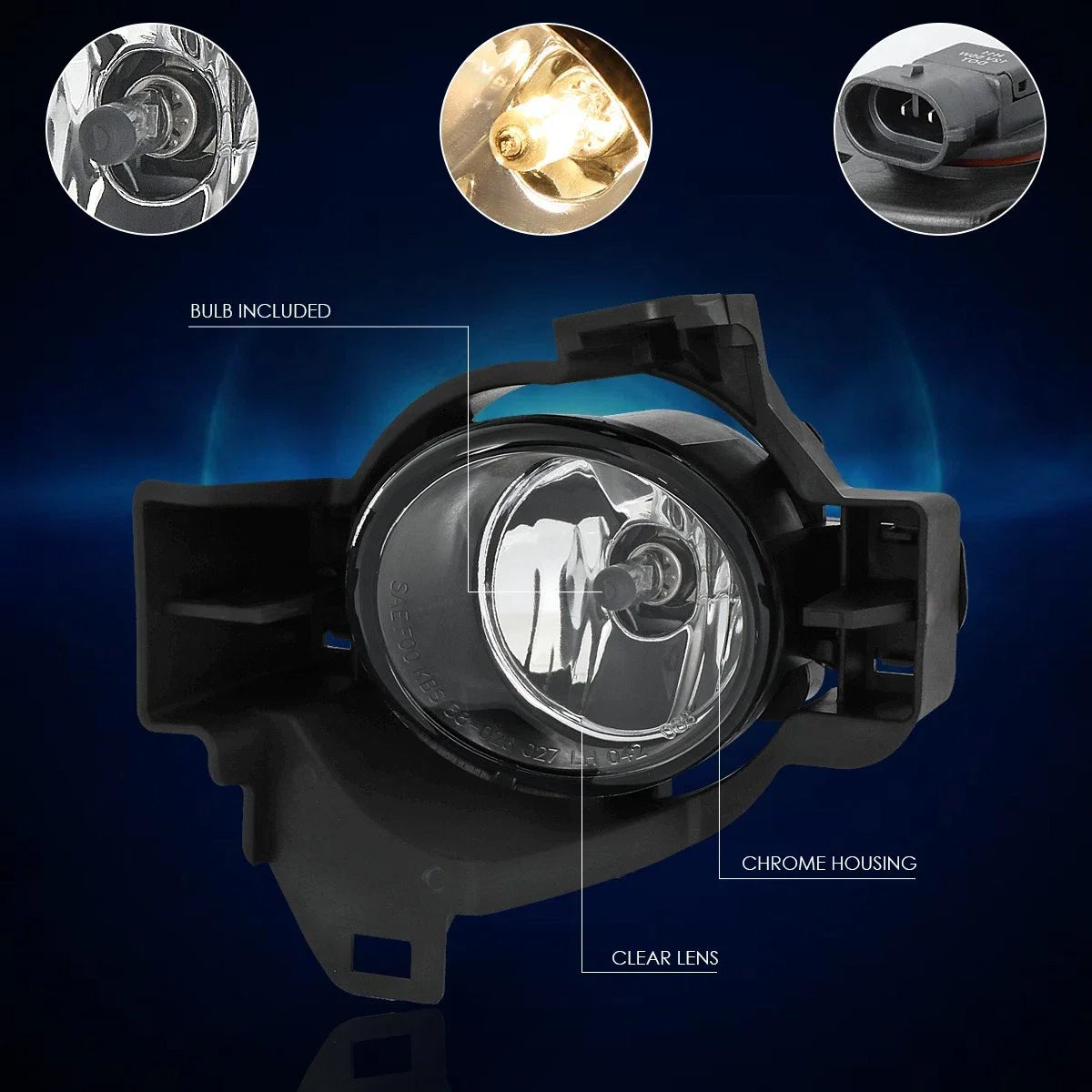 Fog Light for Nissan Altima 4-Dr Sedan (2010–2012) OE Style Left