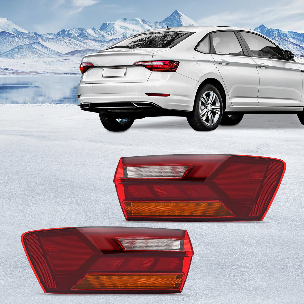 LED Tail Lights for Volkswagen Jetta (2019) - VW2805128, 17A945096A, VW2804128, 17A945095A