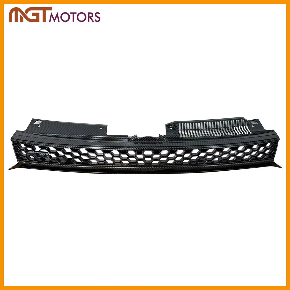 Grille Honeycomb Carbon Fiber Print for VW MK6 Golf GTI (2010–2014) BS-102-204