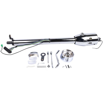 30" Chrome Tilt Steering Column Shift Indicator for Auto (No Key)