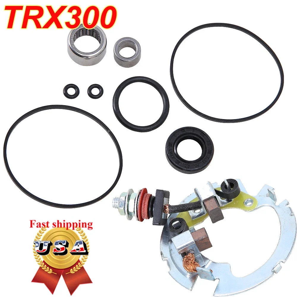 Starter Brush Plate Rebuild Kit for Honda Rancher 350 TRX350FE FM TE TM (2000–2006)