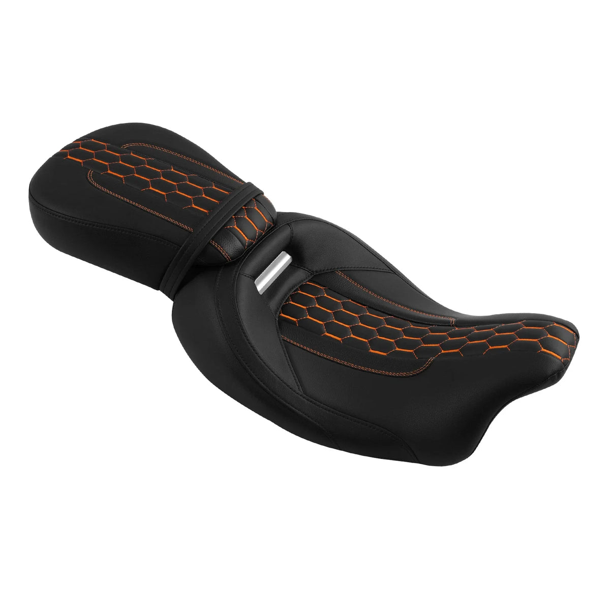 Black Driver Passenger Seats for Harley Touring CVO Street Road Glide (2009–2023)