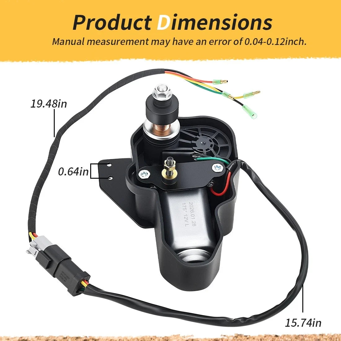 Windshield Wiper Motor for Polaris Ranger 1000 Pro XD (2018–2023) 2637637