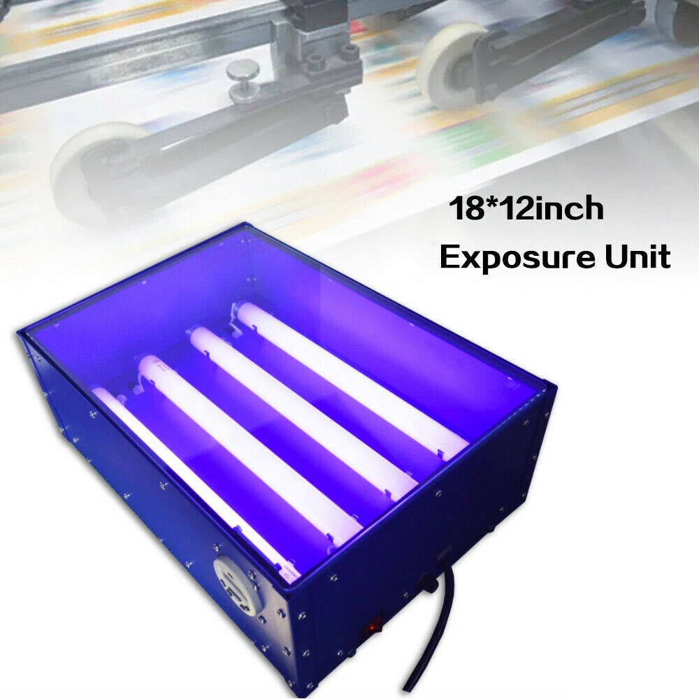 60W Screen Printing Exposure Unit for Silk Screen Printing (18"x12")