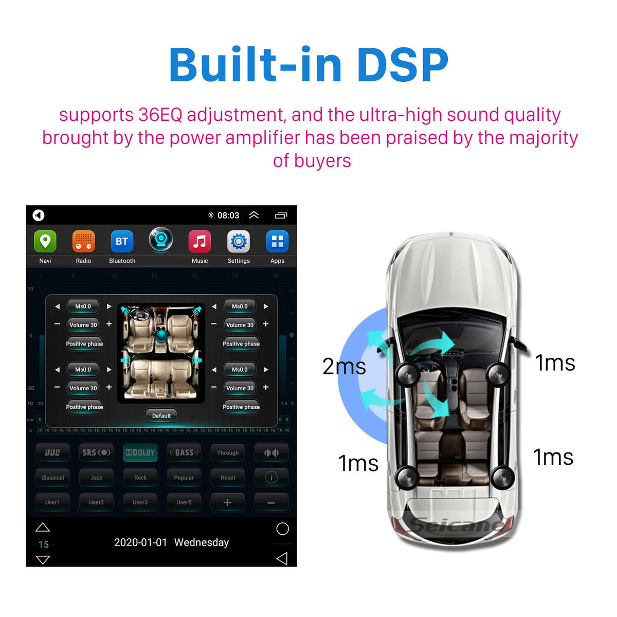 12.1" Android Car Stereo GPS Carplay for Ford F150 (2015–2020)