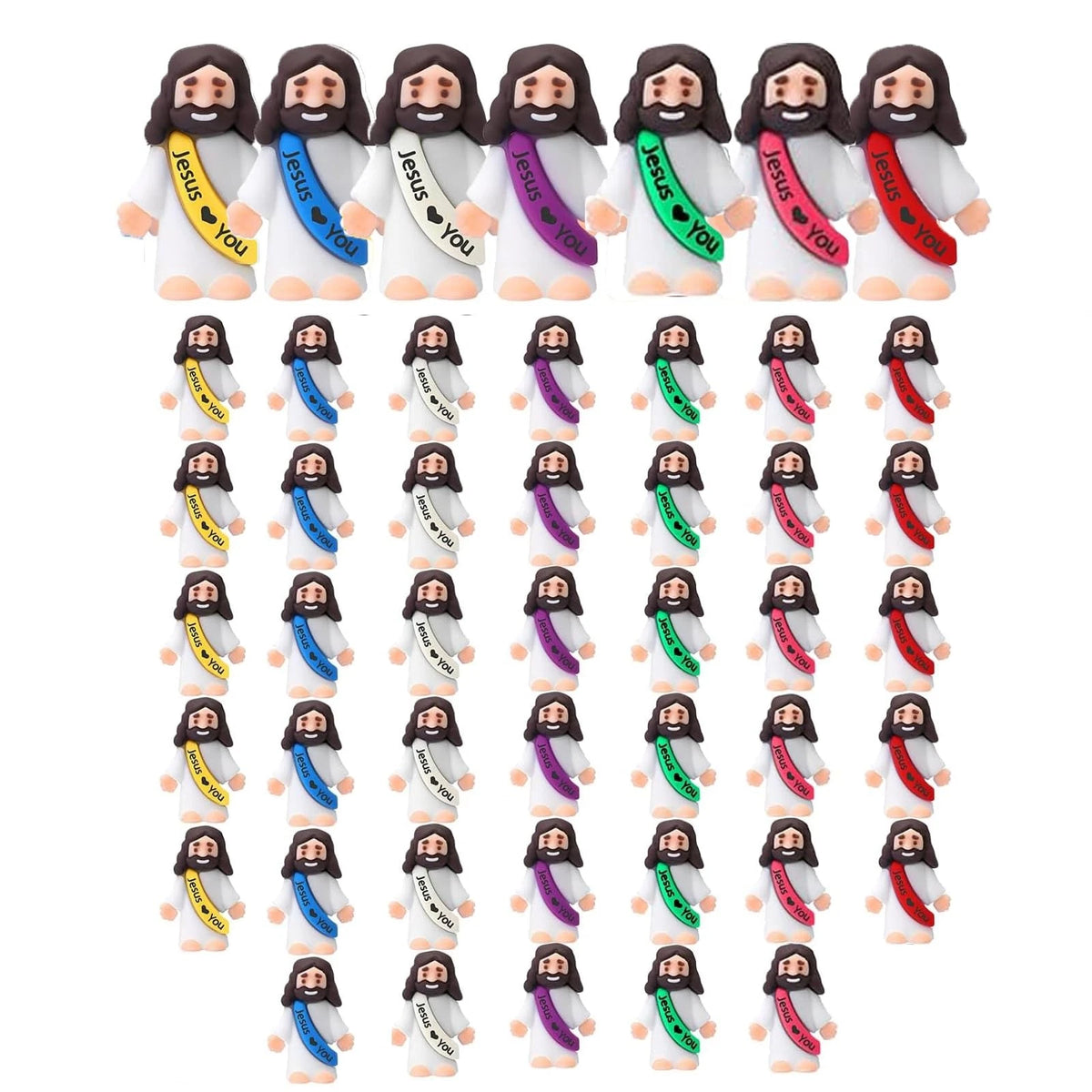DJBVHSF Little Jesus Multicolor Figurine (4.72 x 4.52 x 1.77 inches)
