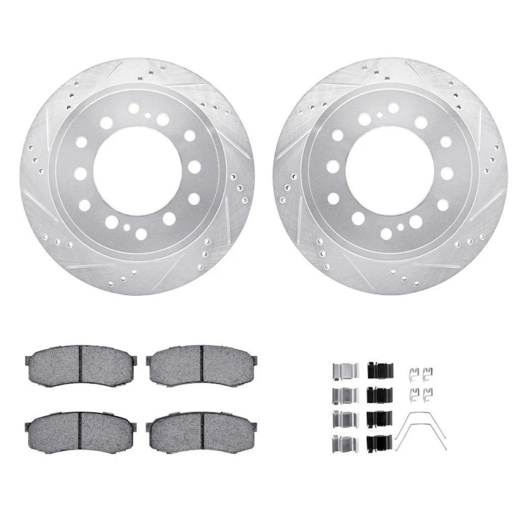 Rotor Set with Brake Pads for Toyota Land Cruiser (2013–2021) ALX-PAU-DF-7512-76100-CLA5