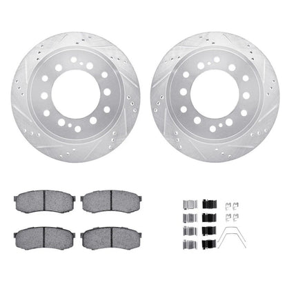 Rotor Set with Brake Pads for Toyota Land Cruiser (2013–2021) ALX-PAU-DF-7512-76100-CLA5