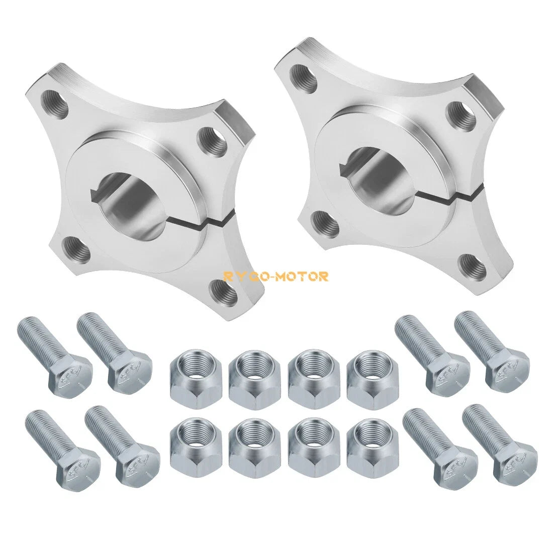 Set of 2 Rear Aluminum Wheel Hubs for Go Kart (Off Road, Wagon, Buggy)