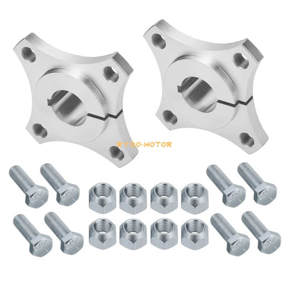 Set of 2 Rear Aluminum Wheel Hubs for Go Kart (Off Road, Wagon, Buggy)