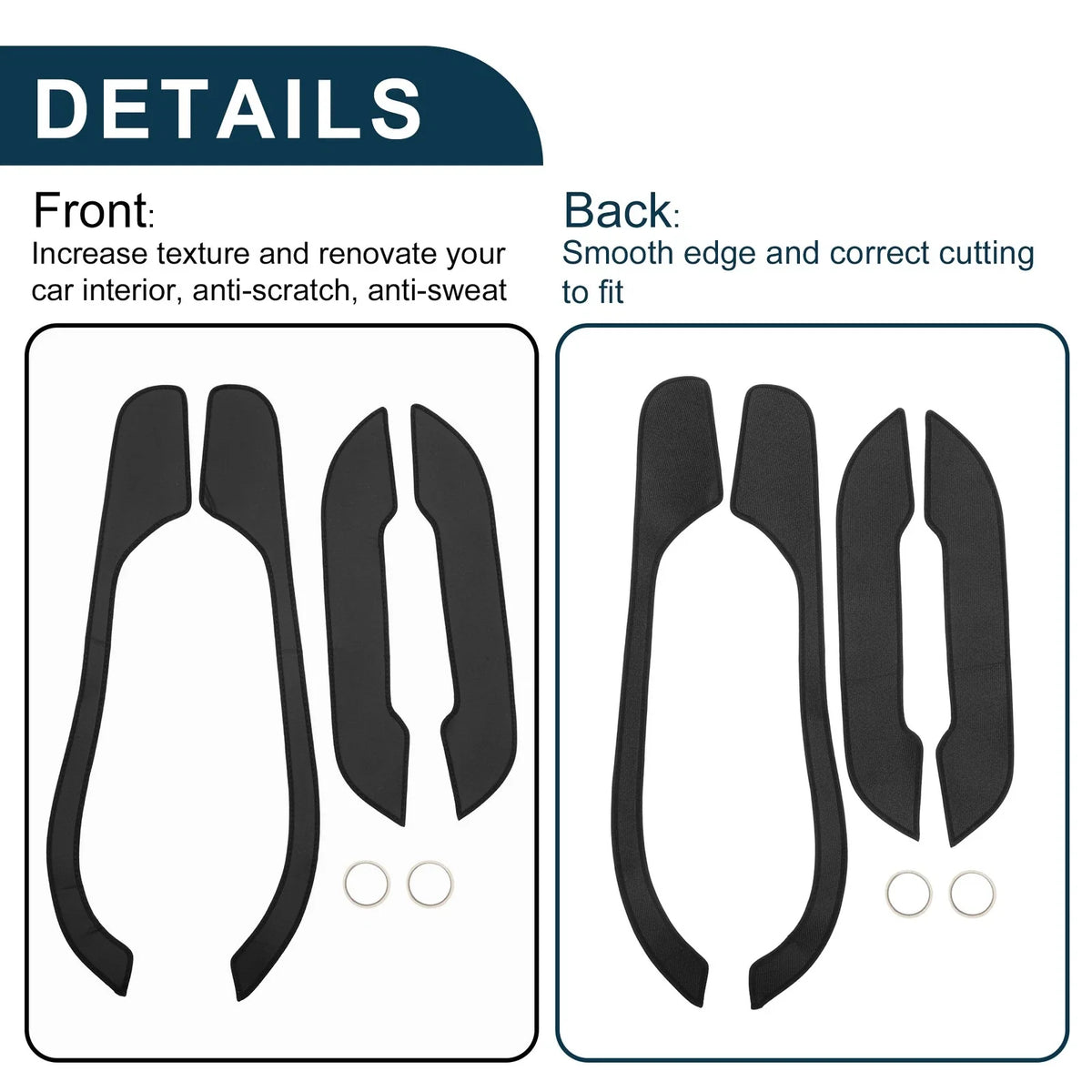 Set of 1 Car Door Leather Anti Kick Pad Sticker for BMW Z4 (2017–2024)