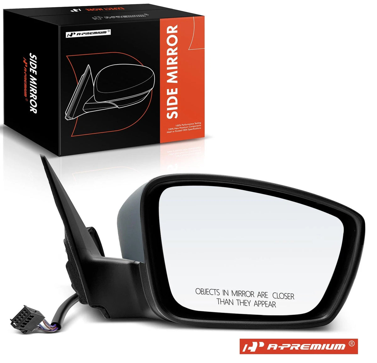 Power Heated Passenger Mirror for VW Beetle (2013) - 5C1857508AC9B9, 5C1857508P9B9, 5C6857522K, VW1321149