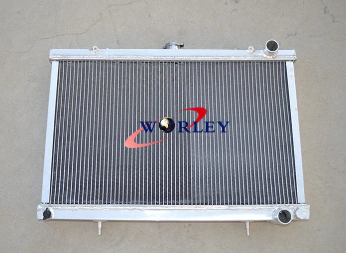 Aluminum Radiator +  10" Fans for Nissan Skyline S13 R32 (1989-1994)