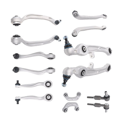 12pcs Control Arm Ball Joint Tie Rod Sway Bar Kit for Audi A6 (2005–2011) - BCK105721K, 4E0407506B, 4E0407505E, 4E0411317E, 4E0407510E, 4E0411317C