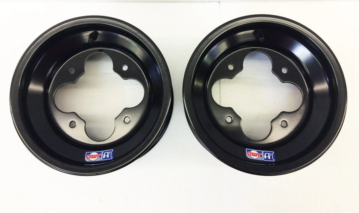 Set of 4 DWT Black A5 10" Front 9" Rear Wheels for YFZ450 Banshee Raptor 700 660