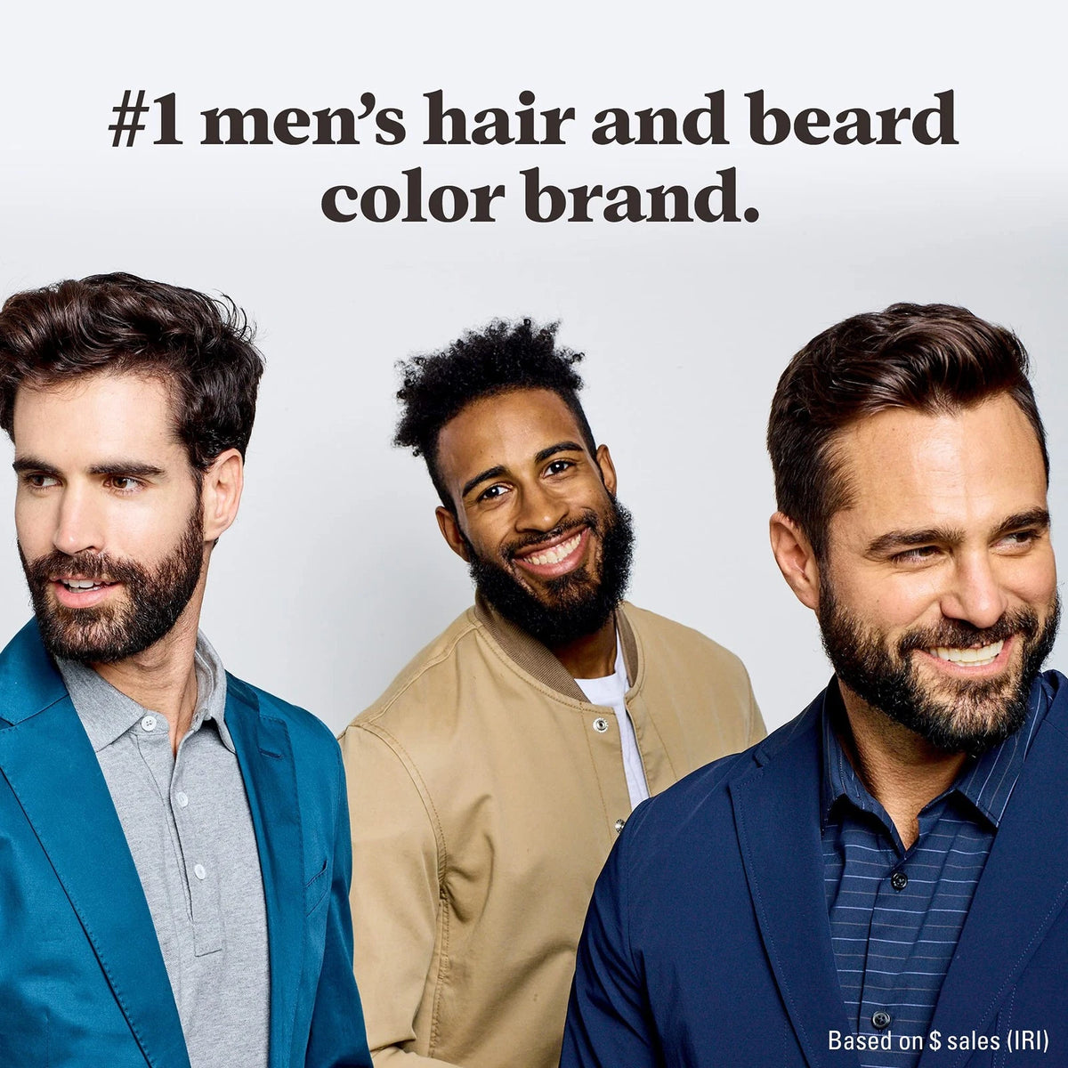 Beard Coloring for Gray Hair with Brush Pack of 3