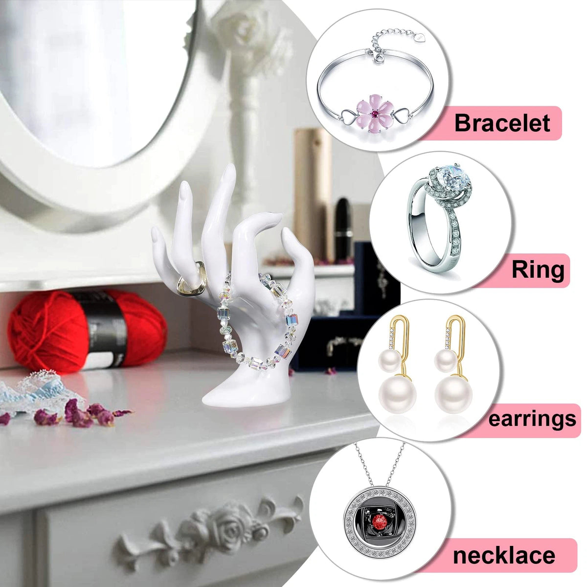 Jewelry Display Stand for DI QIU REN (6.69" H x 3.15" W)