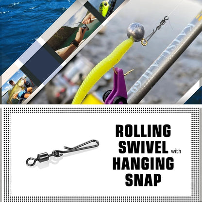 Fishing Snap Swivels Kit - Corrosion-Resistant for All Fishing Needs