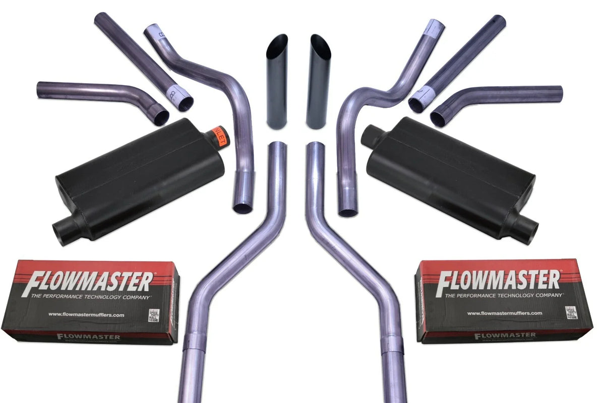 2.5" Dual Exhaust Kit for Suburban Yukon (1969–1972) Flowmaster 50 Series Black