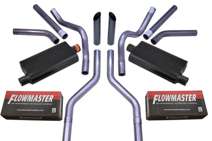 2.5" Dual Exhaust Kit for Suburban Yukon (1969–1972) Flowmaster 50 Series Black