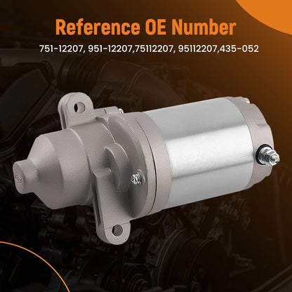 Starter Motor for Yard Machines Riding Mower (75112207, 951-12207)