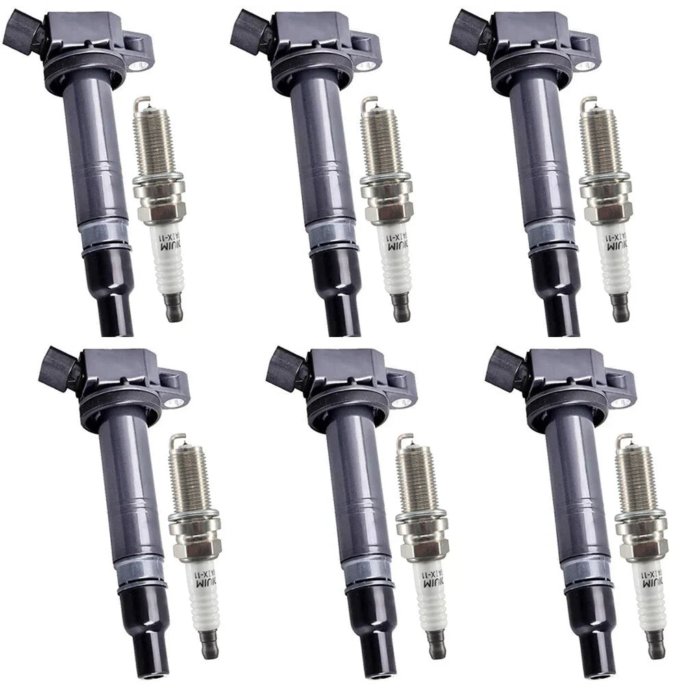 6X Ignition Coils + 6X Iridium Spark Plugs for Toyota 4Runner Tacoma Tundra (2003–2021)