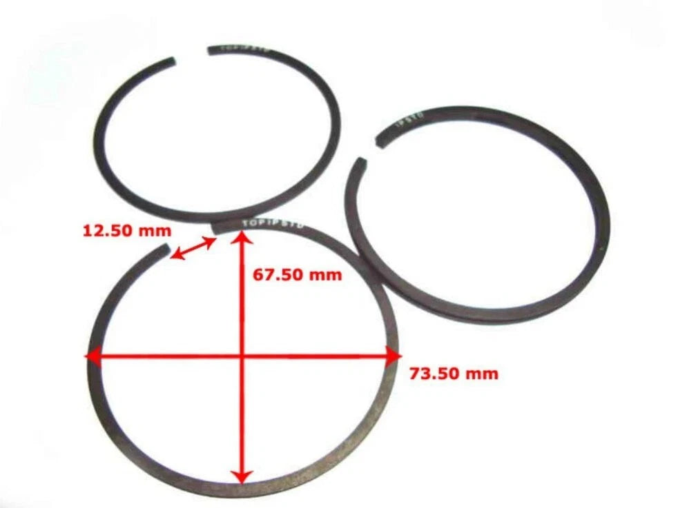 Piston Ring Set Standard for Royal Enfield Bullet 350cc (2010–2023)