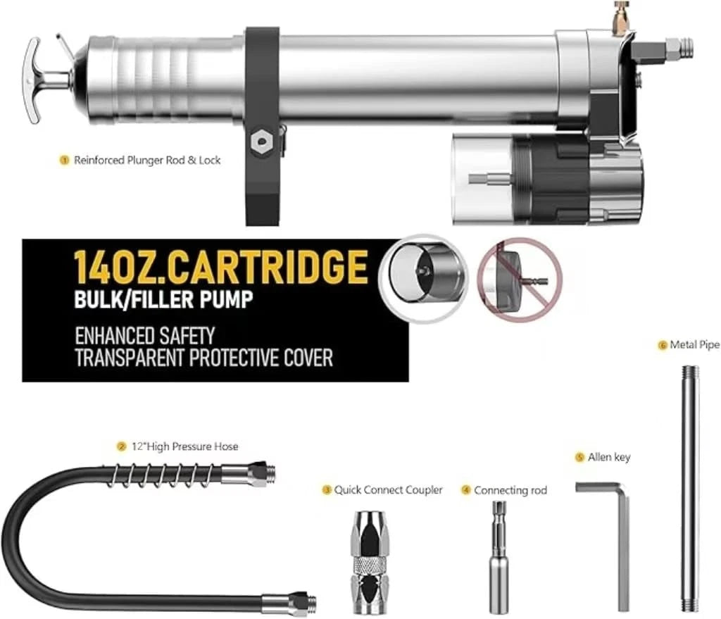 Electric Grease Gun Drill Adapter for ATIVERE (14 OZ)