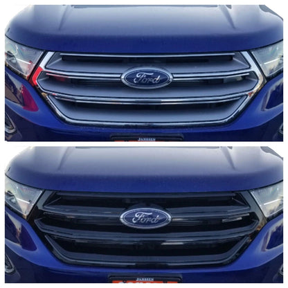 Upper Grille Overlay Insert Gloss Black for Ford Edge (2015–2018) GI481BLK