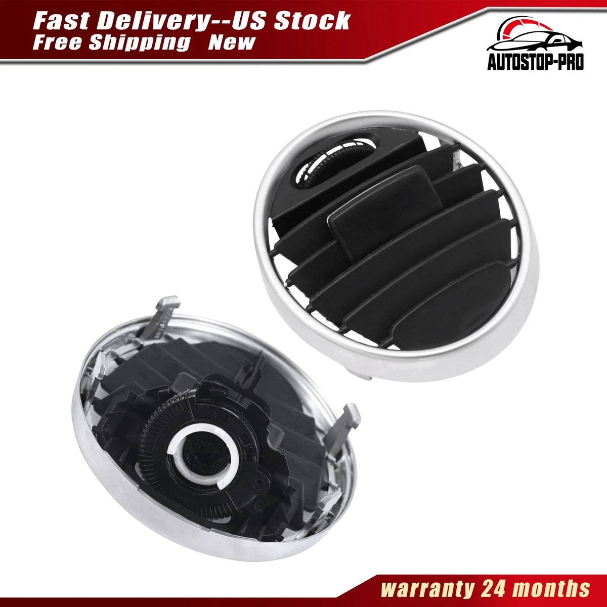 2X AC Vent Outlet Grills for Mercedes Benz (1648301954, A1648301954)