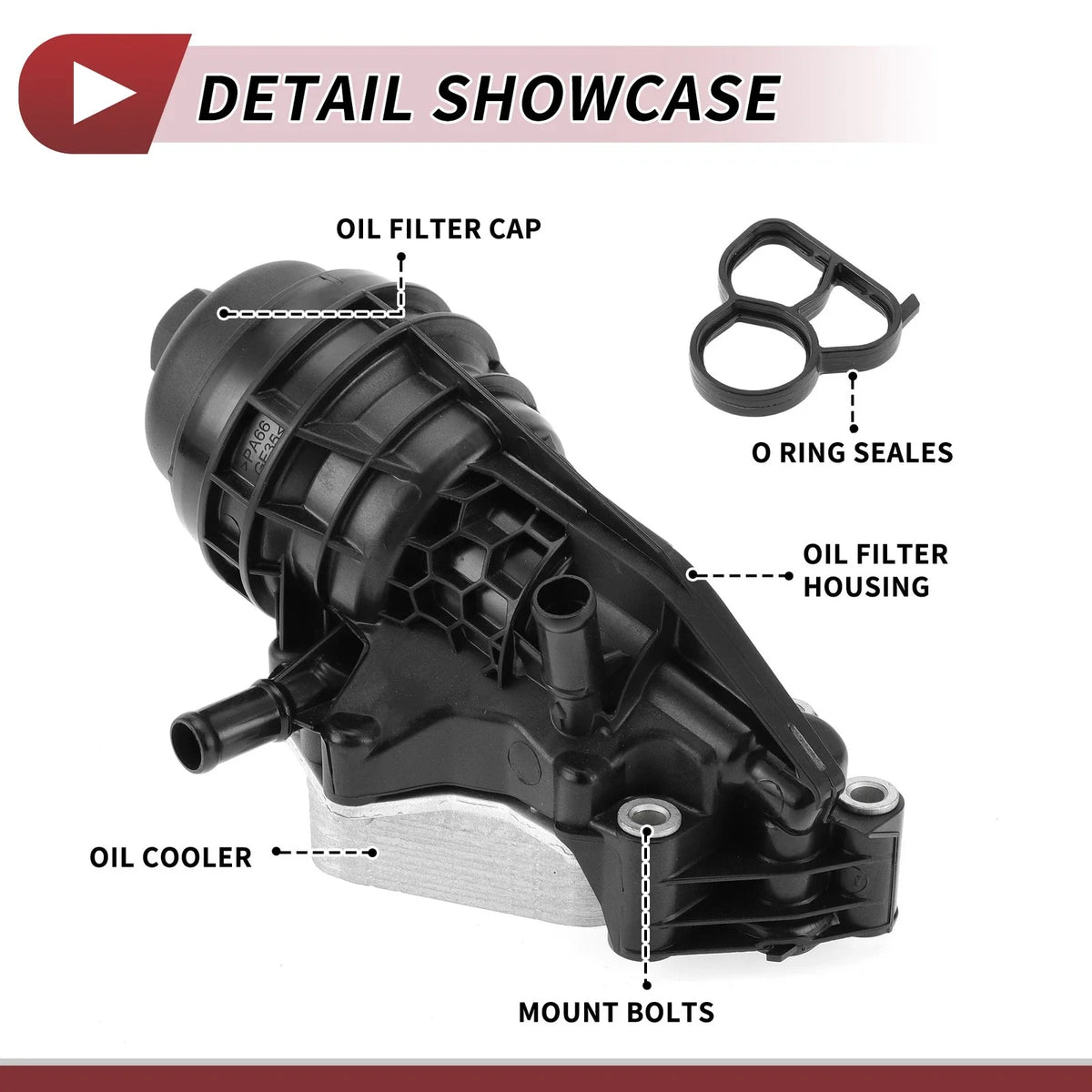 Engine Oil Cooler Filter Housing for Mercedes-Benz GLA250 (2014–2019) No.A2701800610