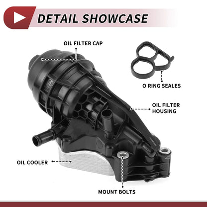 Engine Oil Cooler Filter Housing for Mercedes-Benz GLA250 (2014–2019) No.A2701800610