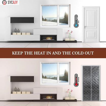 Insulated Door Curtain for Winter Protection (No Specific Part Numbers)