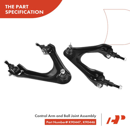Set of 14 Front & Rear Upper Control Arms for Honda Accord (1994–1997)