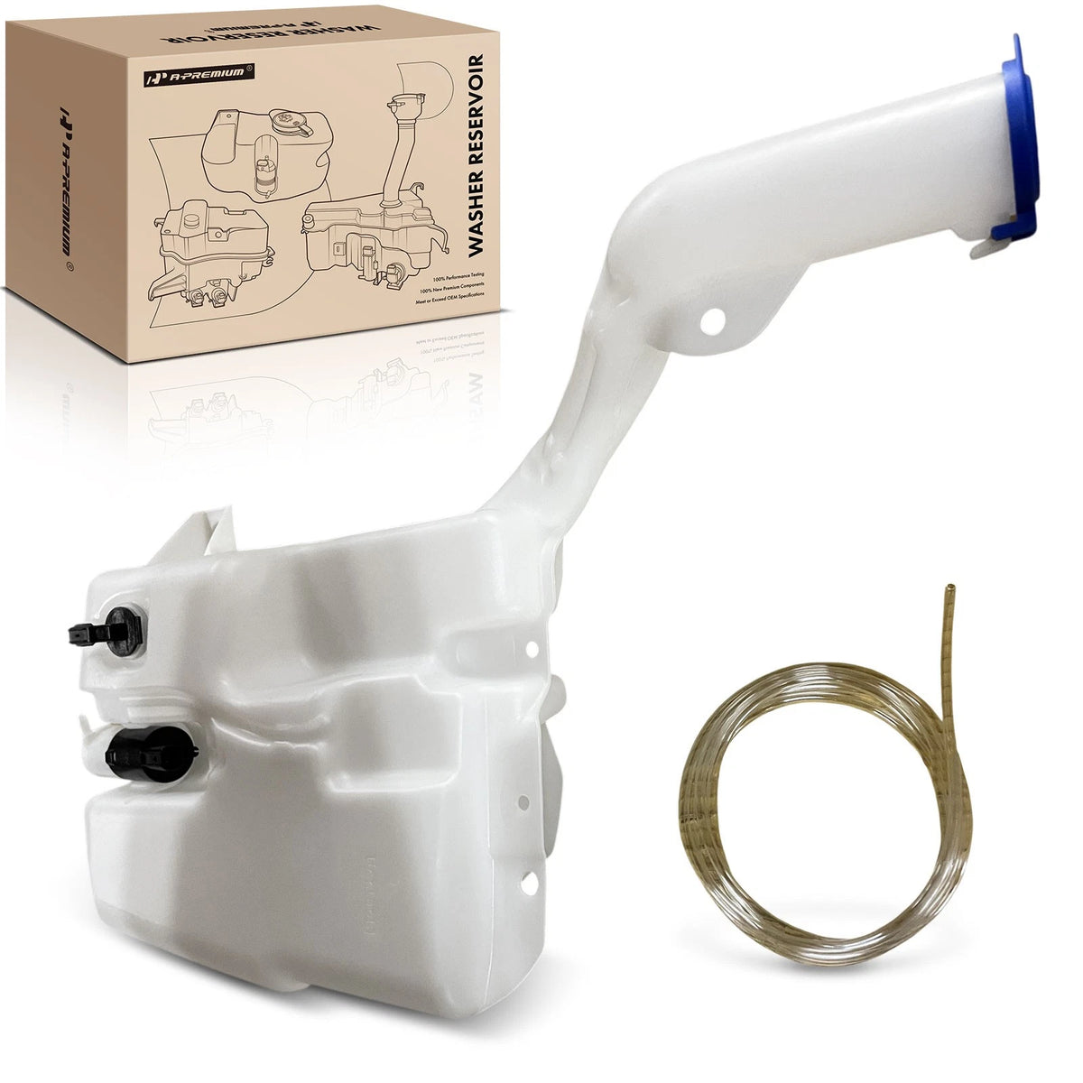 Windshield Washer Reservoir with Pump & Sensor for Ford Fusion (2013–2020) - HS7Z17618APFM, FO1288202