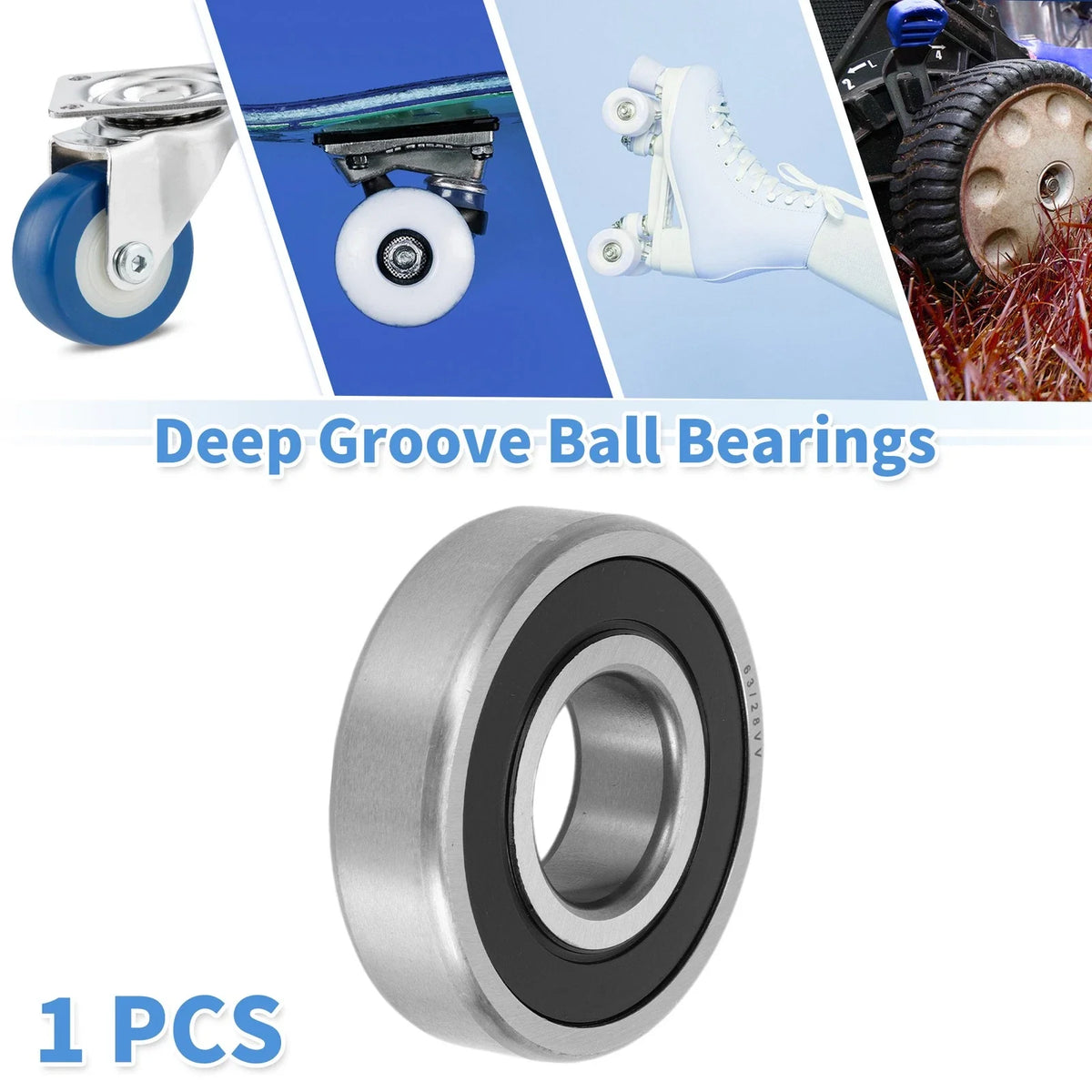 Deep Groove Ball Bearing 28x68x18mm for Scooter Skateboard (1 Pc)
