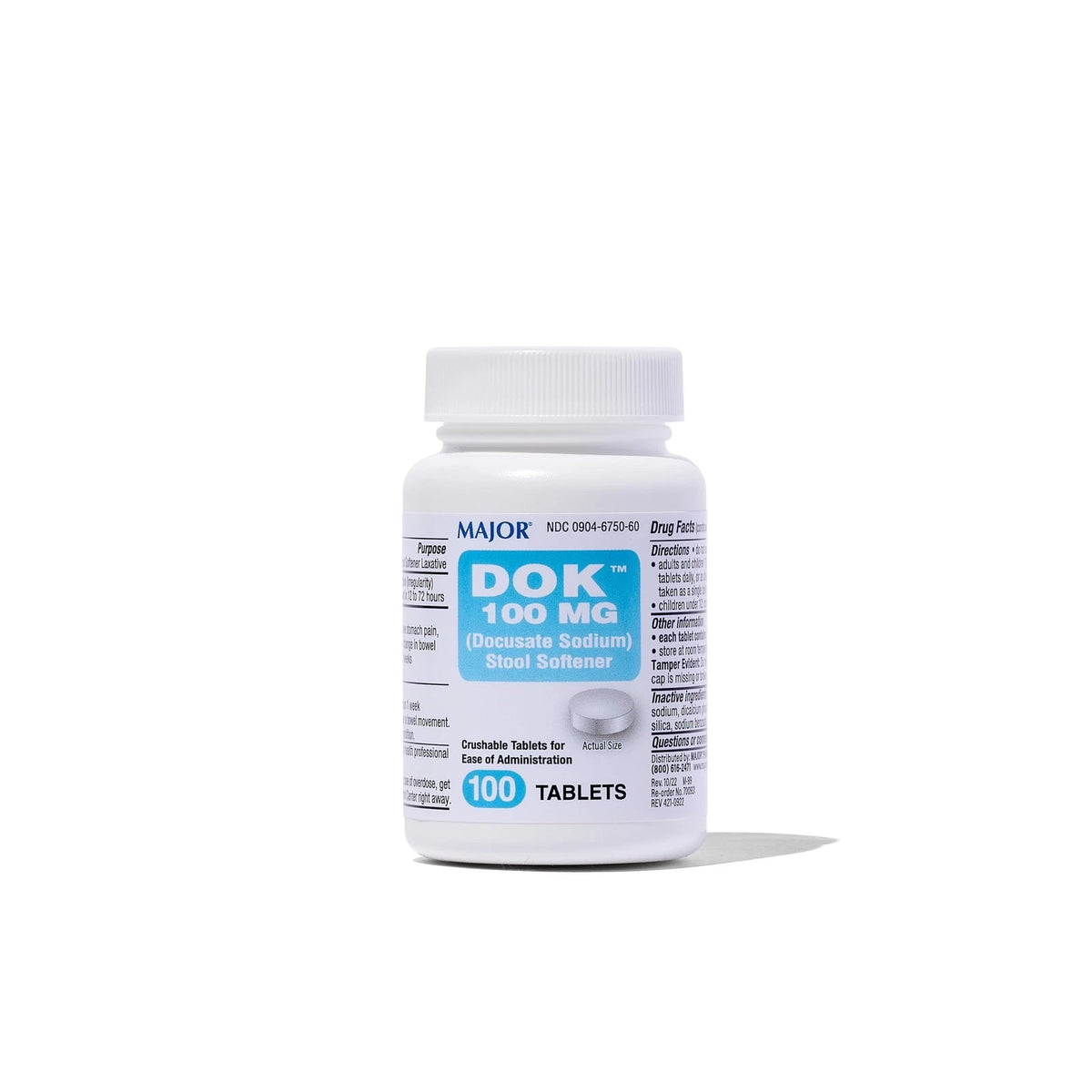 Stool Softener Tablets for Constipation (100 mg)