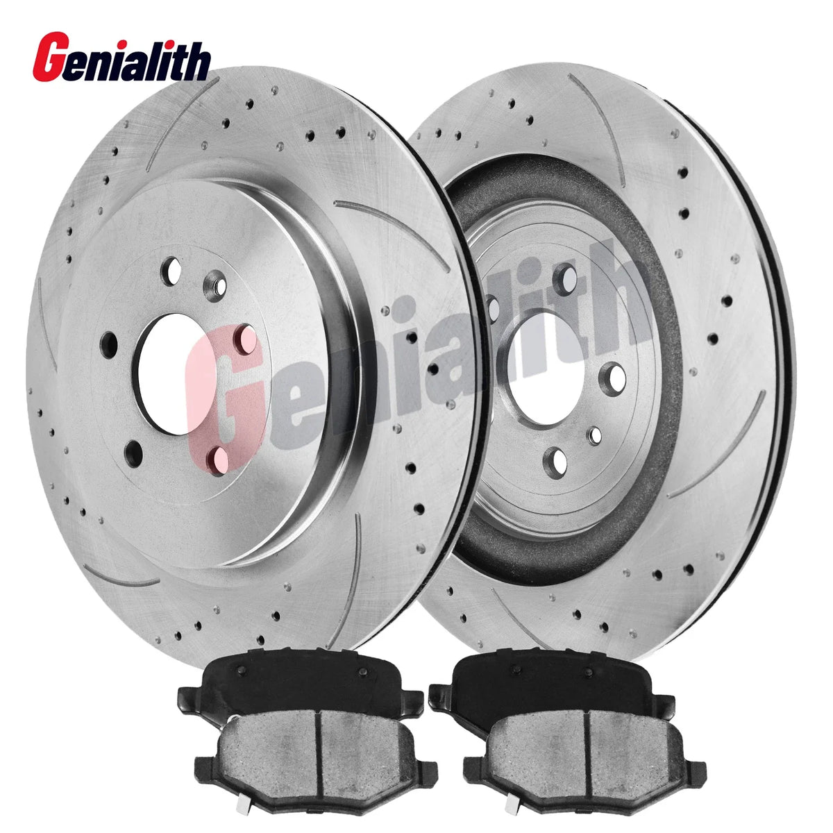 Rear Rotors Ceramic Brake Pads Kit for Ford Police Sedan (2014–2018)