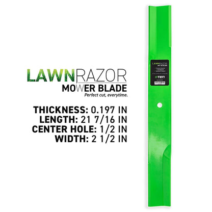 6-Pack LawnRAZOR Mower Blades for Troy-Bilt Sickle Trailblazer (44-6250-03, 106-0629, 108-1124, 050272)