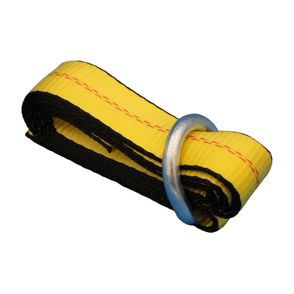 2" x 8' Heavy Duty Yellow Tie Down Strap for Universal Use